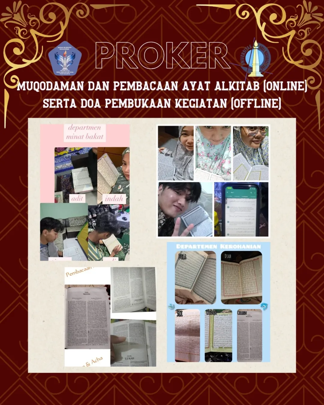 OPEN RECRUITMENT BEM – DEPARTEMEN ROHANI 🌙Ingin berkontribusi di BEM sekaligus memperkuat nila (3)